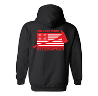 Load image into Gallery viewer, Custom Fire Department Red Flag Hoodie

