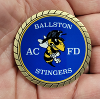 Load image into Gallery viewer, Arlington County Fire Department Ballston Stingers Challenge Coin
