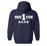 Load image into Gallery viewer, Arlington County Fire Department Rescue 1 Hooded Sweatshirt
