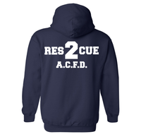 Load image into Gallery viewer, Arlington County Fire Department Rescue 2 Hooded Sweatshirt
