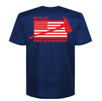 Load image into Gallery viewer, Custom Fire Department Red Flag T-Shirt
