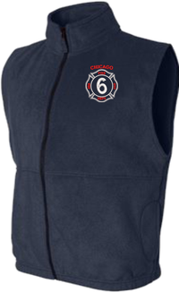 Load image into Gallery viewer, Custom Fire Department Fleece Vest with Engine Number
