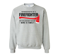 Load image into Gallery viewer, Granddaughter of a Firefighter Crewneck
