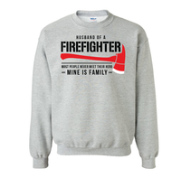 Load image into Gallery viewer, Husband of a Firefighter Crewneck
