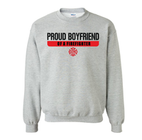 Load image into Gallery viewer, Proud Boyfriend of a Firefighter Crewneck
