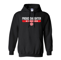 Load image into Gallery viewer, Proud Daughter of a Firefighter Hooded Sweatshirt
