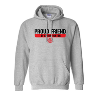 Load image into Gallery viewer, Proud Friend of a Firefighter Hooded Sweatshirt
