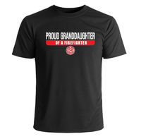 Load image into Gallery viewer, Proud Granddaughter of a Firefighter T-shirt
