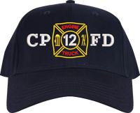 Load image into Gallery viewer, Custom Made in USA Embroidered Maltese Cross Abbreviated Cap
