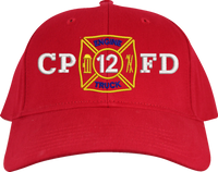 Load image into Gallery viewer, Custom Embroidered Maltese Cross Abbreviated Cap
