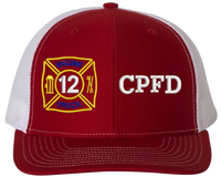 Load image into Gallery viewer, Custom Made in USA Embroidered Maltese Cross Split Cap
