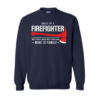Load image into Gallery viewer, Uncle of a Firefighter Crewneck
